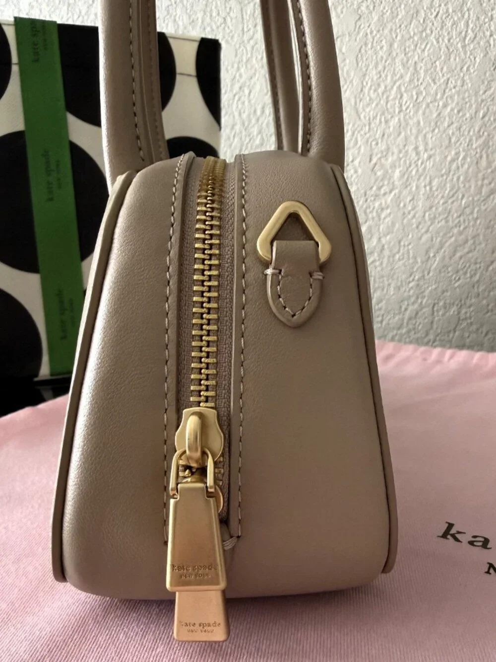 NWT Kate Spade Gracie Mini Bag in Timeless (Taupe)